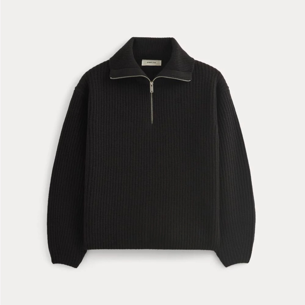 Everlane Wool Quarter-Zip Sweater